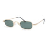 Vintage Style Retro Micro Rectangular Metal Rim Hippie Fashion Sunglasses