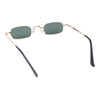 Vintage Style Retro Micro Rectangular Metal Rim Hippie Fashion Sunglasses