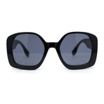 Womens Oversized Mod Butterfly Designer Fashion Plastic Sunglasses