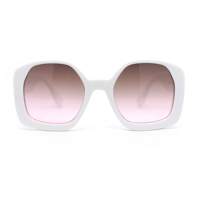 Womens Oversized Mod Butterfly Designer Fashion Plastic Sunglasses