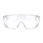 ANSI Z87.1 Fit Over Oversized Shield Clear Safety Glasses