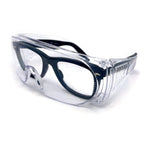 ANSI Z87.1 Fit Over Oversized Shield Clear Safety Glasses