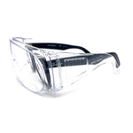 ANSI Z87.1 Fit Over Oversized Shield Clear Safety Glasses