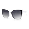 Womens Simple Oversized Cat Eye Designer Fashion Plastic Diva Sunglasses