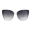 Womens Simple Oversized Cat Eye Designer Fashion Plastic Diva Sunglasses