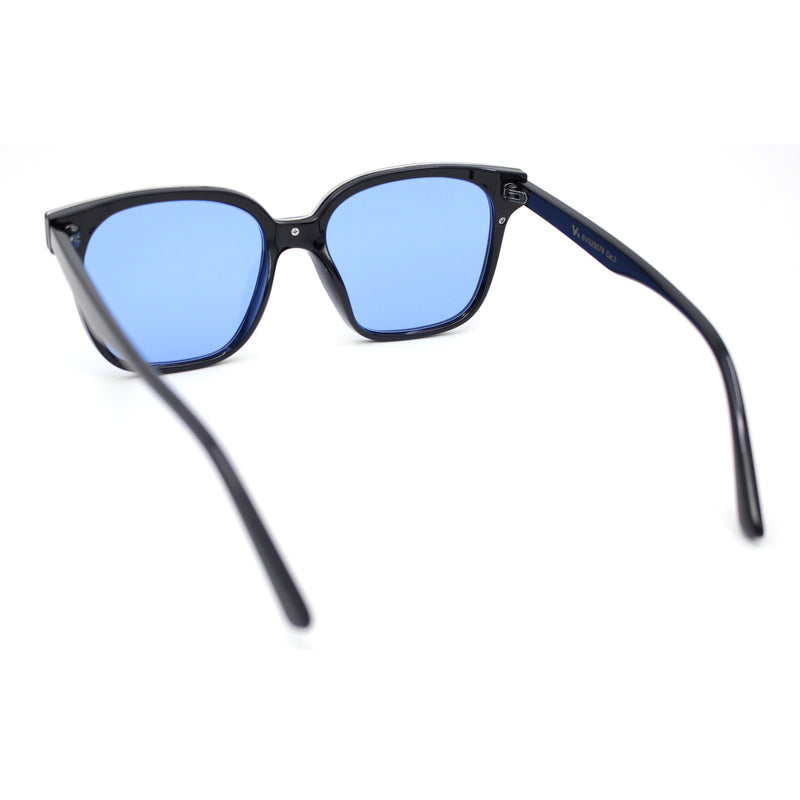 Simple Classy Womens Chic Horn Rim Metal Brow Trim Plastic Fashion Sunglasses