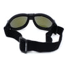 Cafe Racer Reflective Color Mirror Lens Retro Paded Riding Goggle Sunglasses