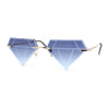 Kids Size Fun Bling Diamond Lens Rimless Party Shade Sunglasses