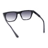 Womens Thick Rectangular Horn Rim Hipster Iconic Plastic Fashion Sunglasses