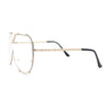 Luxurious Designer Shield Rimless Oversized Racer Metal Frame Mogul Sunglasses