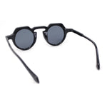 Small Vintage Style Keyhole Hipster Round Plastic Hustler Sunglasses