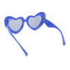 Iconic Womens Bubble Thick Valentines Heart Shape Plastic Fun Sunglasses