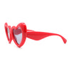 Iconic Womens Bubble Thick Valentines Heart Shape Plastic Fun Sunglasses