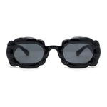 Womens Unique Cloud Shape Rectangular Mod Plastic Fashion Sunglasses