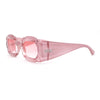 Womens Unique Cloud Shape Rectangular Mod Plastic Fashion Sunglasses