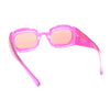 Womens Unique Cloud Shape Rectangular Mod Plastic Fashion Sunglasses