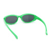 Trendy Oval Rectangular 90s Sport Styling Plastic Fashion Sunglasses