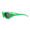 Trendy Oval Rectangular 90s Sport Styling Plastic Fashion Sunglasses