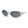 Trendy Oval Rectangular 90s Sport Styling Plastic Fashion Sunglasses