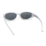 Trendy Oval Rectangular 90s Sport Styling Plastic Fashion Sunglasses