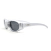 Trendy Oval Rectangular 90s Sport Styling Plastic Fashion Sunglasses