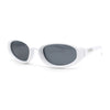 Trendy Oval Rectangular 90s Sport Styling Plastic Fashion Sunglasses