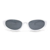 Trendy Oval Rectangular 90s Sport Styling Plastic Fashion Sunglasses