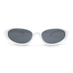 Trendy Oval Rectangular 90s Sport Styling Plastic Fashion Sunglasses