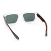 Mens Retro Hipster Narrow Rectangular Plastic Mod Fashion Sunglasses