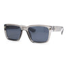 Mens Retro Hipster Narrow Rectangular Plastic Mod Fashion Sunglasses