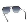 Womens Oversized Classy Minimal Rectangle Metal Rim Fashion Sunglasses