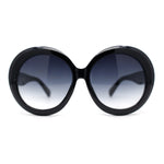 Womens Exaggerated Large Oversized Round Mod Fashion Plastic Sunglasses