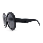 Womens Exaggerated Large Oversized Round Mod Fashion Plastic Sunglasses