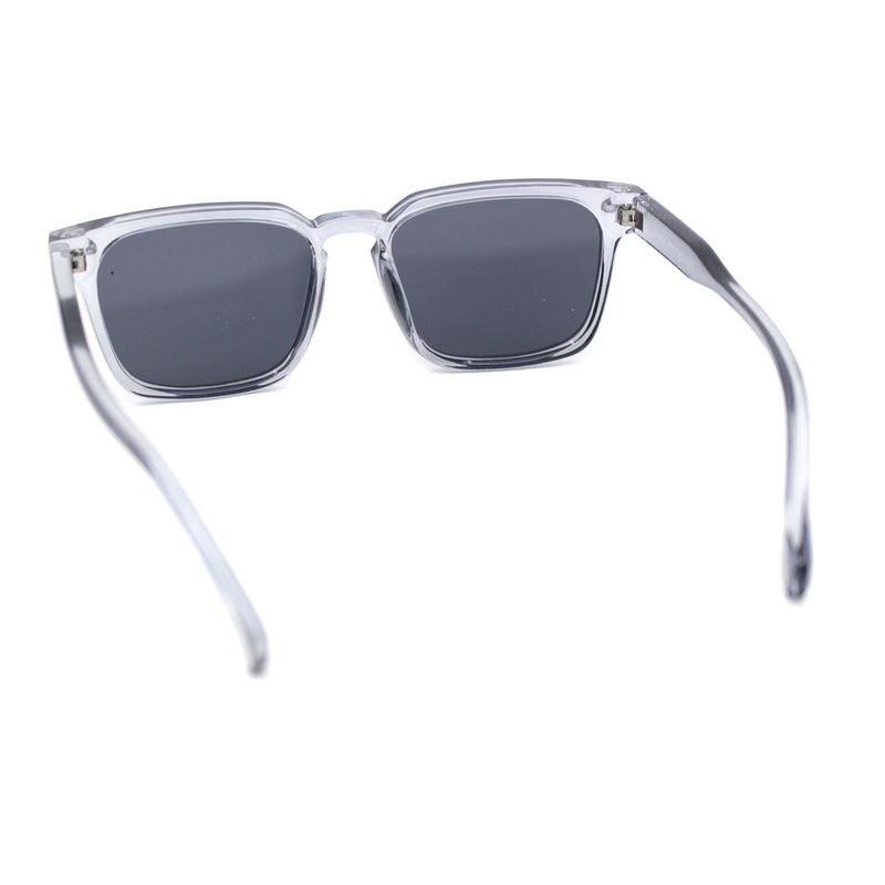 Mens Retro Vintage Rectangle Keyhole Bridge Plastic Fashion Sunglasses