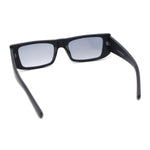 Womens Squared Rectangular Minimal Mod Classy Plastic Sunglasses