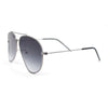 Concave Curved Metal Rim Double Bridge Tear Drop Pilots Sunglasses