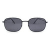 Dad Fashion Retro Classic Small Rounded Rectangle Metal Rim Sunglasses