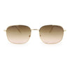 Dad Fashion Retro Classic Small Rounded Rectangle Metal Rim Sunglasses