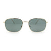 Dad Fashion Retro Classic Small Rounded Rectangle Metal Rim Sunglasses