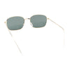 Dad Fashion Retro Classic Small Rounded Rectangle Metal Rim Sunglasses