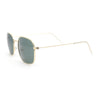 Dad Fashion Retro Classic Small Rounded Rectangle Metal Rim Sunglasses