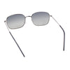 Dad Fashion Retro Classic Small Rounded Rectangle Metal Rim Sunglasses