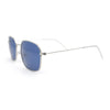 Dad Fashion Retro Classic Small Rounded Rectangle Metal Rim Sunglasses