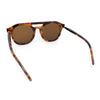 Hipster Thick Plastic Flat Top Racer Round Horn Retro Fashion Sunglasses