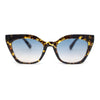 Womens Chic Retro Mod Cat Eye Plastic Metal Jewel Chain Arm Sunglasses