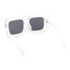 Womens Luxury Fashion Rimless Rectangle Designer Chic Fancy Sunglasses