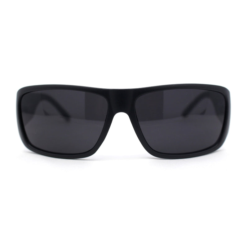 Mens Classic 90s Mad Dog Gangster Narrow Rectangle Plastic Sunglasses