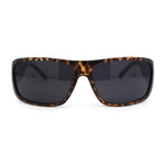 Mens Classic 90s Mad Dog Gangster Narrow Rectangle Plastic Sunglasses