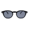 Mens Vintage Vibe Retro Hipster Keyhole Round Horn Rim Plastic Sunglasses