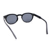 Mens Vintage Vibe Retro Hipster Keyhole Round Horn Rim Plastic Sunglasses